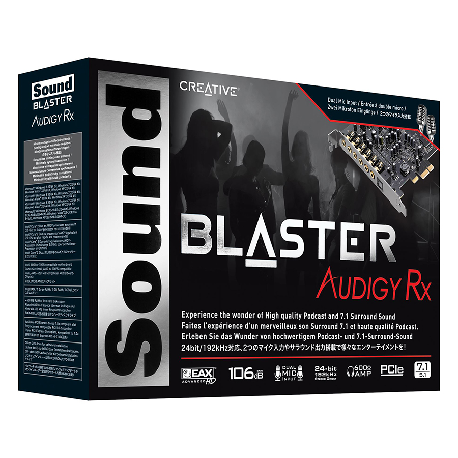 Card Âm Thanh Creative Sound Blaster Audigy Rx 7.1 - Hàng Chính Hãng