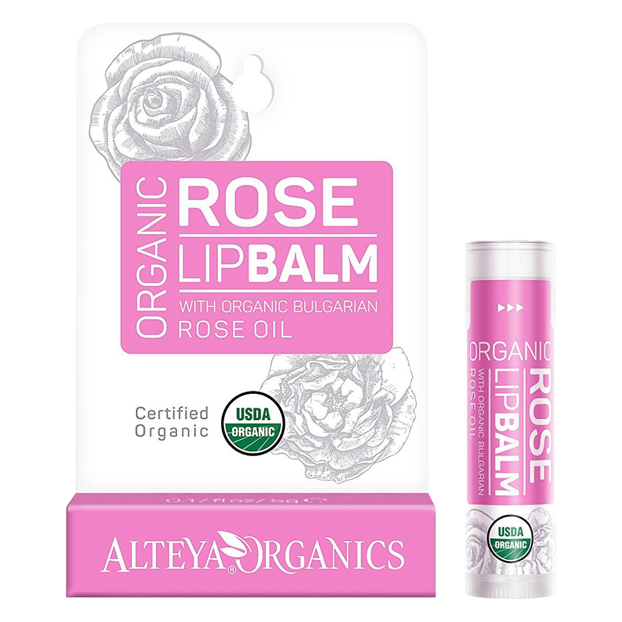 Son Dưỡng Môi Hoa Hồng Hữu Cơ Organic Rose Lip Balm Alteya Organics OLBR (5g)