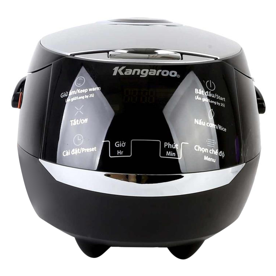 Nồi Cơm Điện Tử Kangaroo KG595 - Đen- Hàng chính hãng