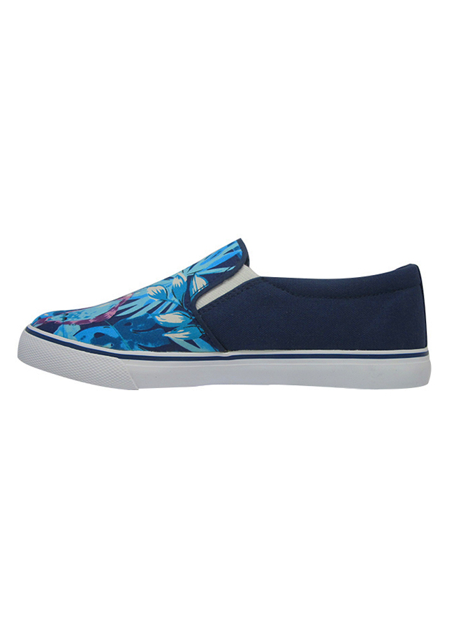 Giày Slip On Nữ Urban UL1709 - Hoa Xanh (Size