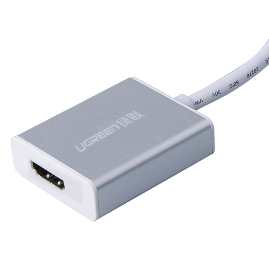 Cáp Mini Displayport To HDMI Ugreen 10401 - Trắng - Hàng Chính Hãng