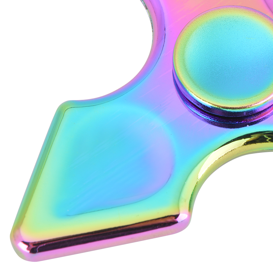 Con Quay 3 Cánh Nhọn 7 Màu - Rainbow Tri-wing Spinner CQ29