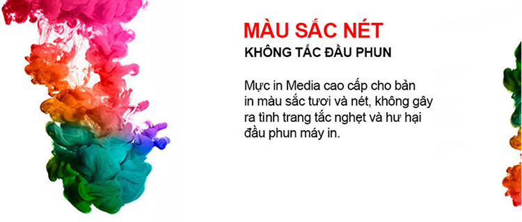 Mực In Màu Media Màu Vàng Cho Máy In Epson 100ml (Y) - Hàng chính hãng