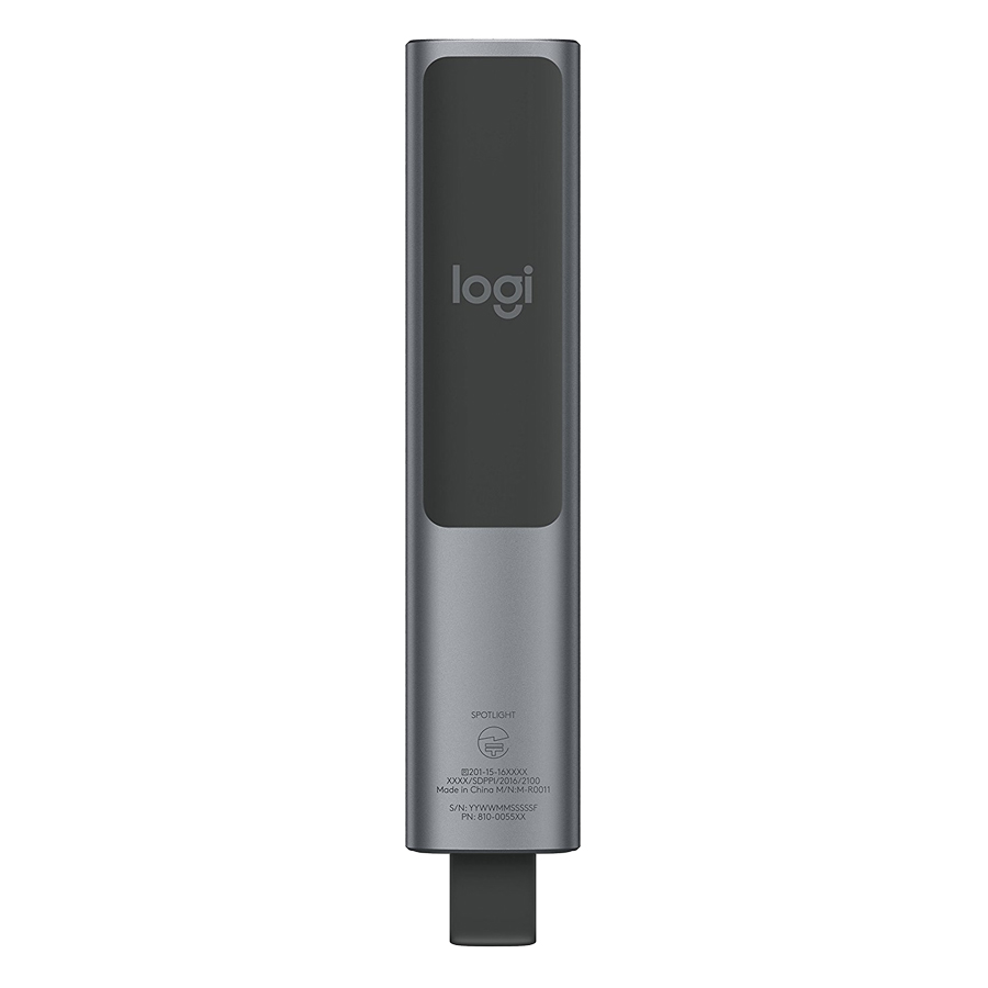 Bút trình chiếu từ xa Logitech Spotlight - không dây đến 30m, kết nối Bluetooth và USB, phóng to để nhấn mạnh, điều khiển con trỏ bật video - Hàng chính hãng