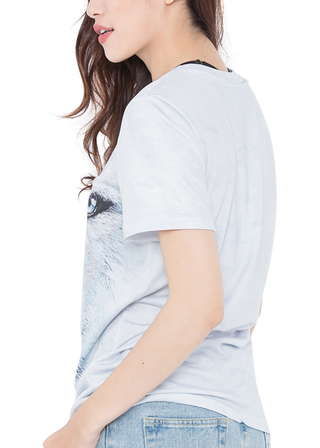Áo thun Unisex mặt sói Amun AT3D06