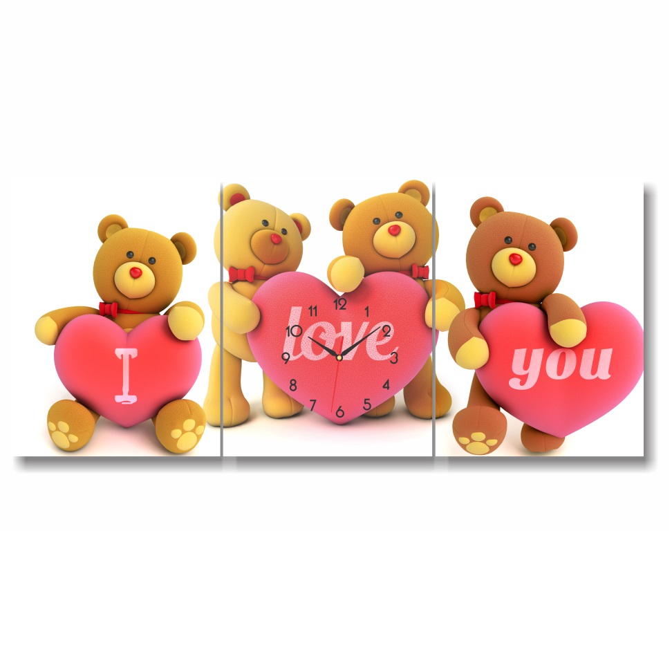 Tranh Đồng Hồ Dyvina 3T3040-3 - I Love You