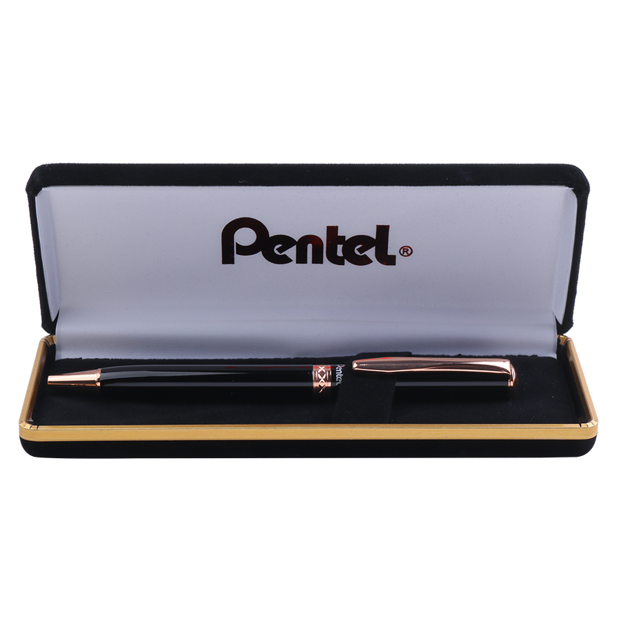 Bút Ký Cao Cấp Pentel B811APG - Vỏ Đen Vàng (0.8mm)