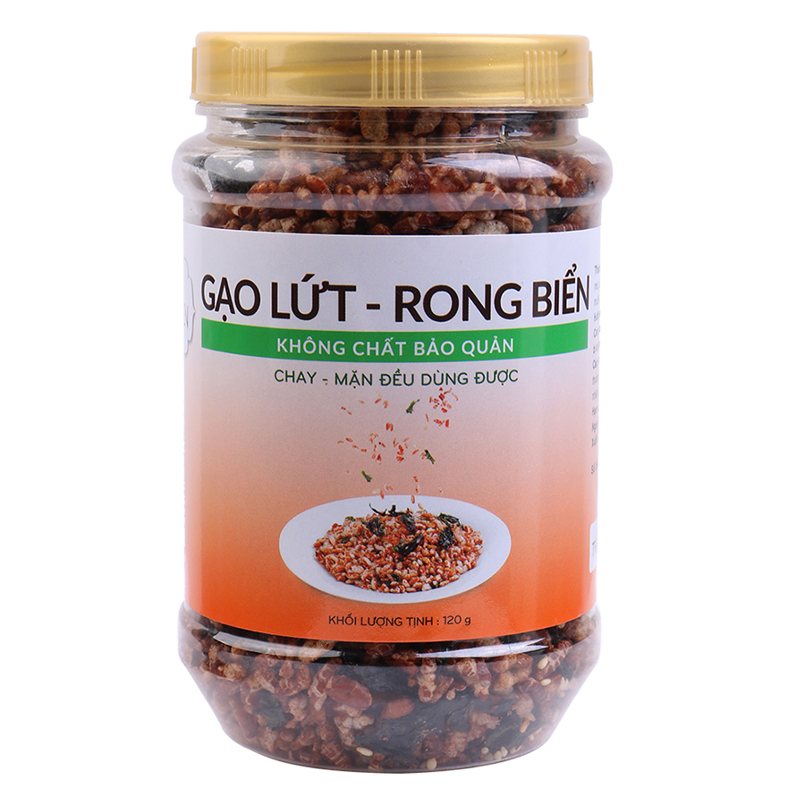 Gạo Lứt Hoa Sen Rong Biển 120G