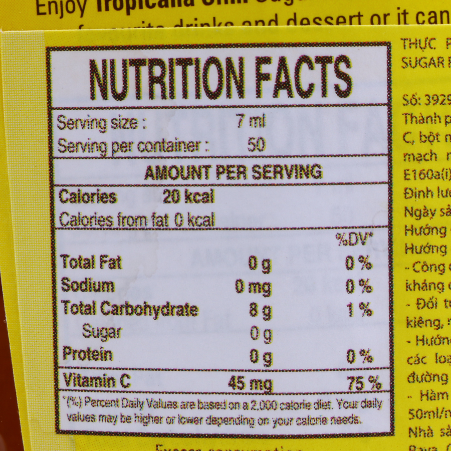 Mật Ong Ăn Kiêng Sugar Free Tropicana Slim