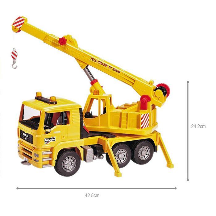 Đồ Chơi BRUDER Dạng Mô Hình Theo Tỷ Lệ Thu Nhỏ 1:16 Xe Cần Cẩu Man BRU02754