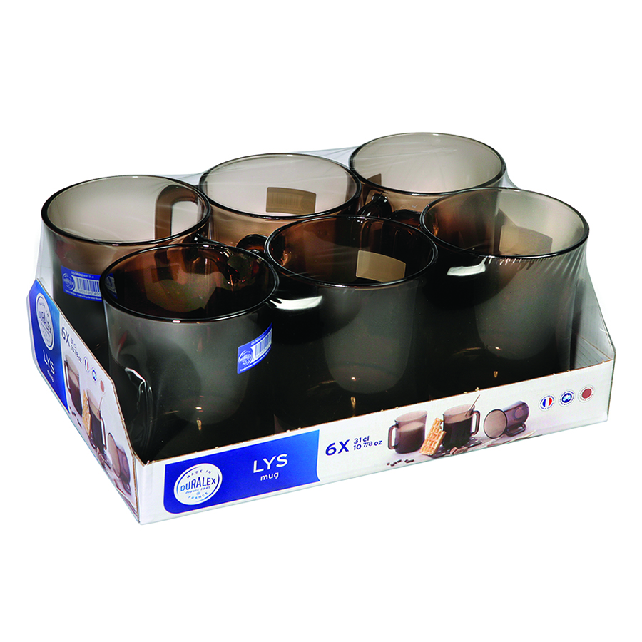 Bộ 6 Ly Thủy Tinh Lys Stackable DURALEX 4018CR06A1111 (310ml) - Cà Phê