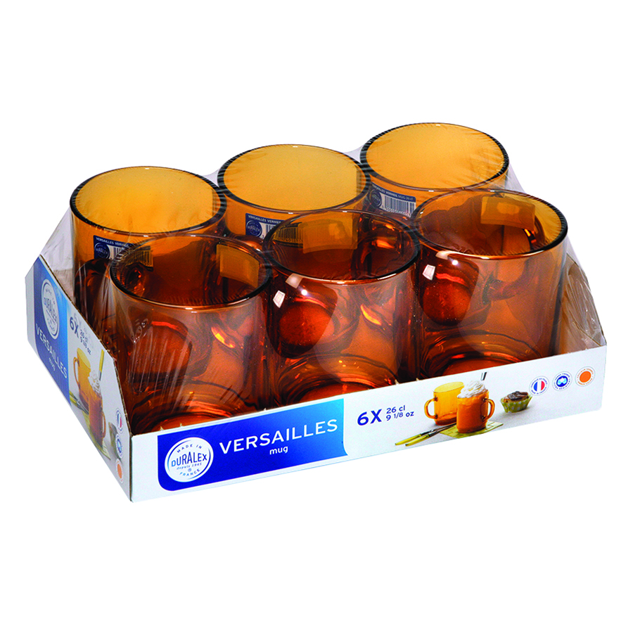 Bộ 6 Ly Thủy Tinh Amber DURALEX 4020DR06A1111 (260ml) - Hổ Phách