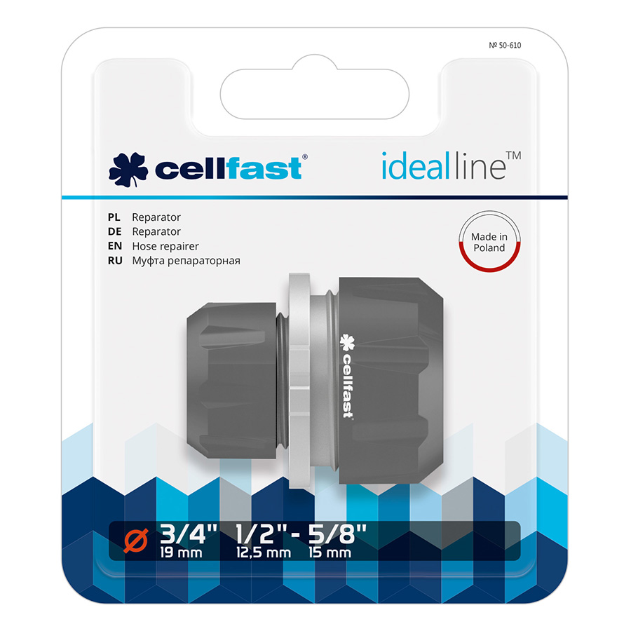 Nối Măng Sông Ống Cellfast Ideal Line Plus 50-610 3/4&quot; - 1/2&quot;