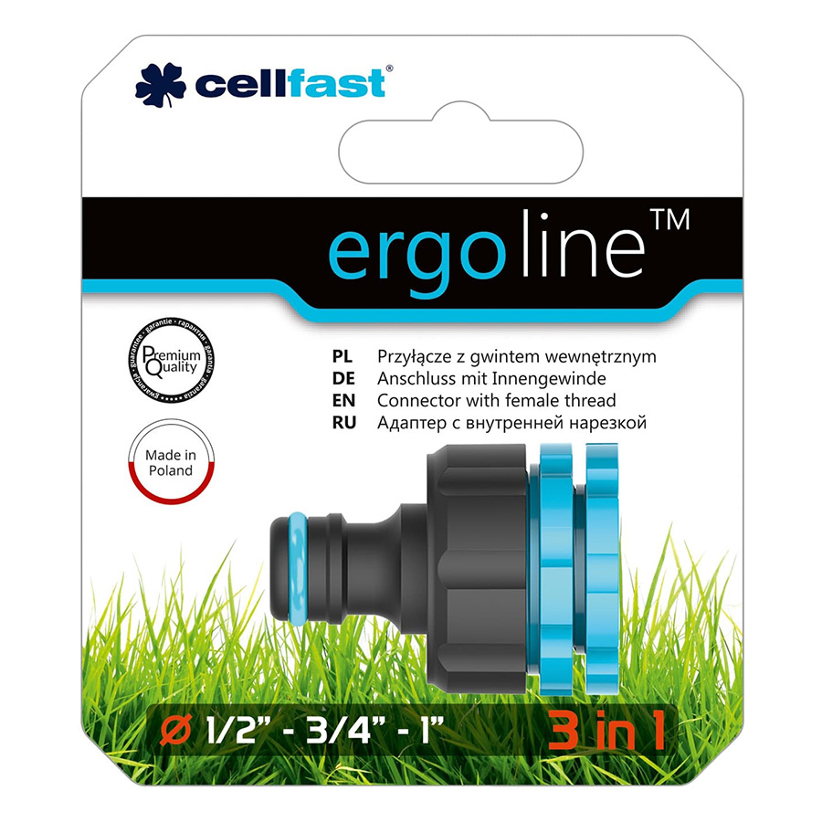 Cút Nối Đa Dụng Ren Trong Cellfast Ergo 53-210 (21mm, 27mm, 34mm)