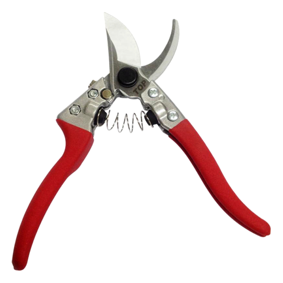 Kéo Cắt Cành Lưỡi Cong Thép Nhật 8" Cán Nhôm Đỏ TOP TGP-00520