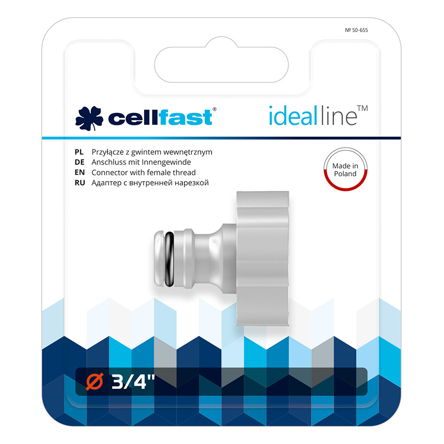 Cút Nối Ren Trong Cellfast Ideal Line Plus 50-655 3/4"