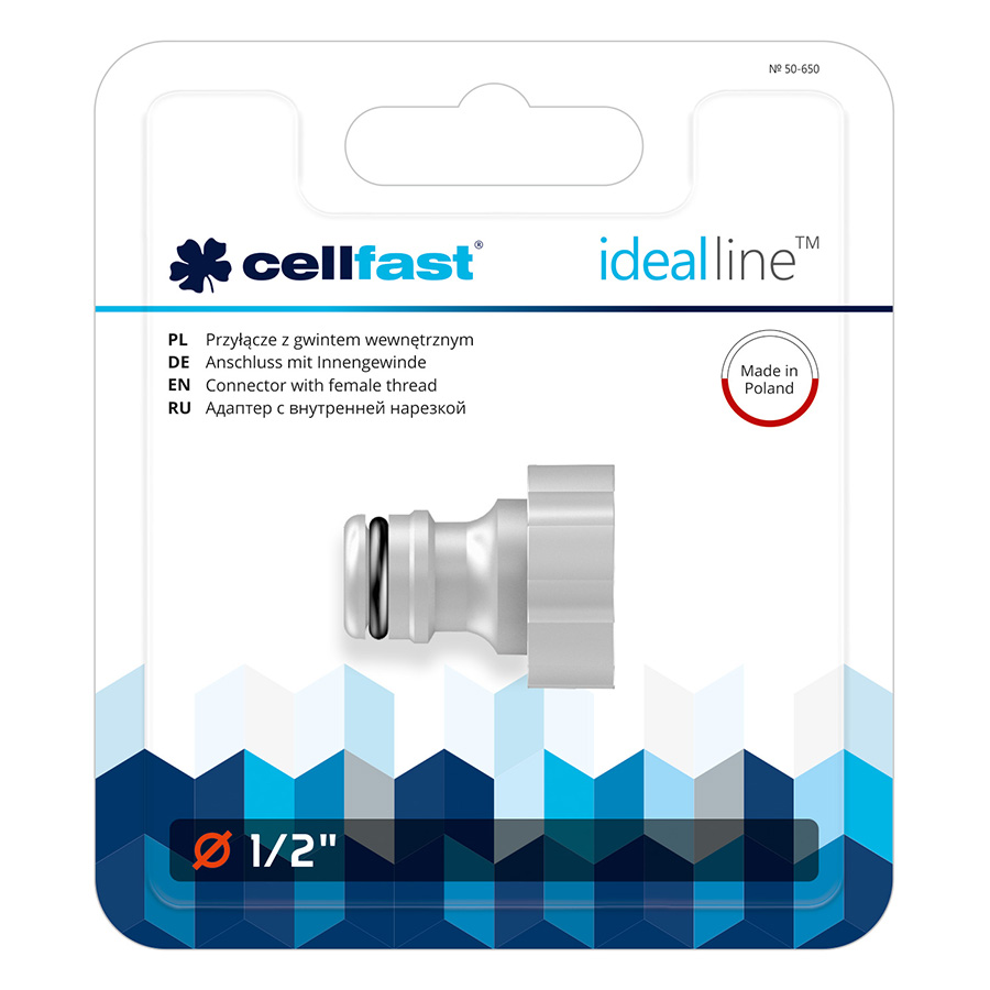 Cút Nối Ren Trong Cellfast Ideal Line Plus 50-650 1/2&quot;