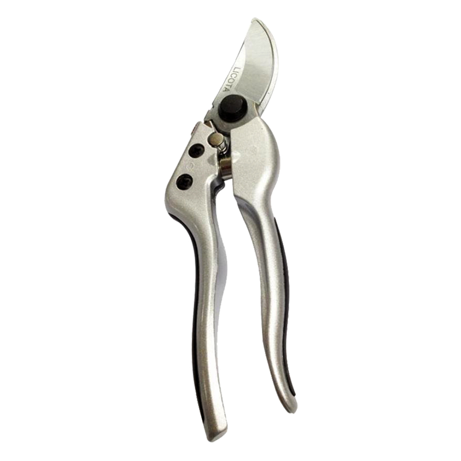 Kéo Cắt Cành 8" Mỏ Cong Cán Nhôm Xám Đen Licota TGP-00521