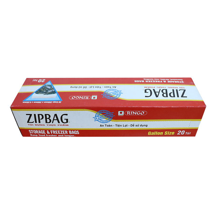 Bộ 2 Túi Zipbag Ringo Gallon (Hộp 20 Cái)