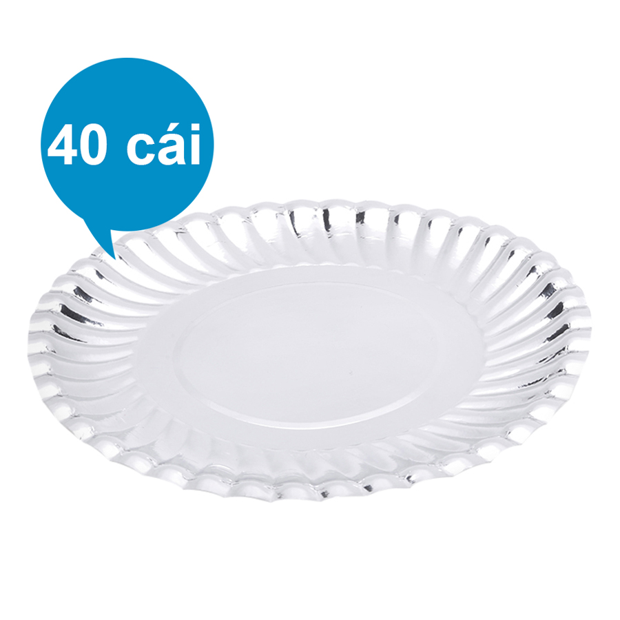 Lốc 40 Cái Dĩa Giấy MPET FnB DB18