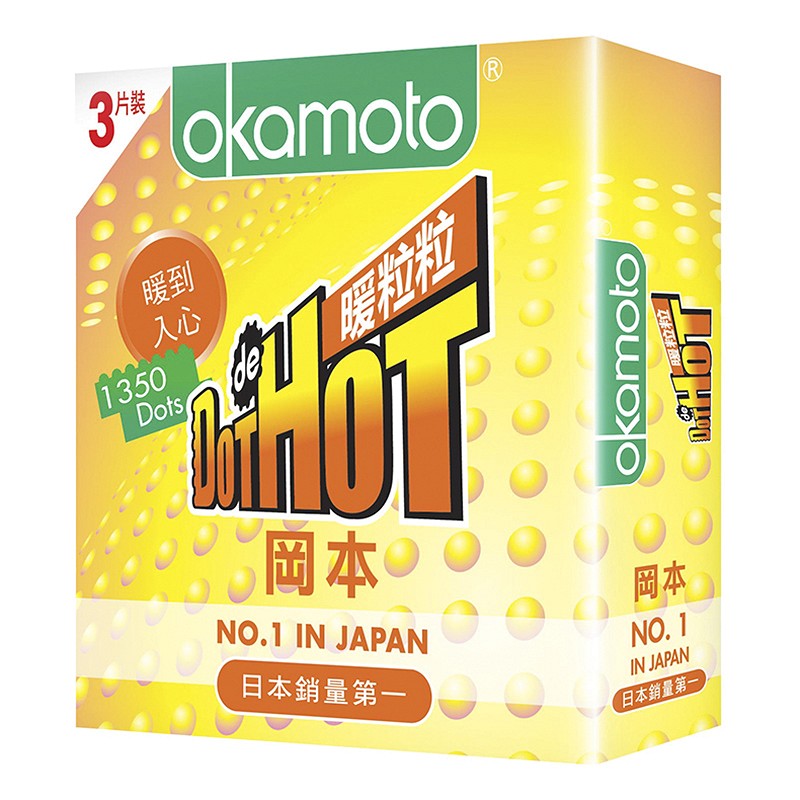 Bao Cao Su Okamoto Dot Hot (Hộp 10 Gói)