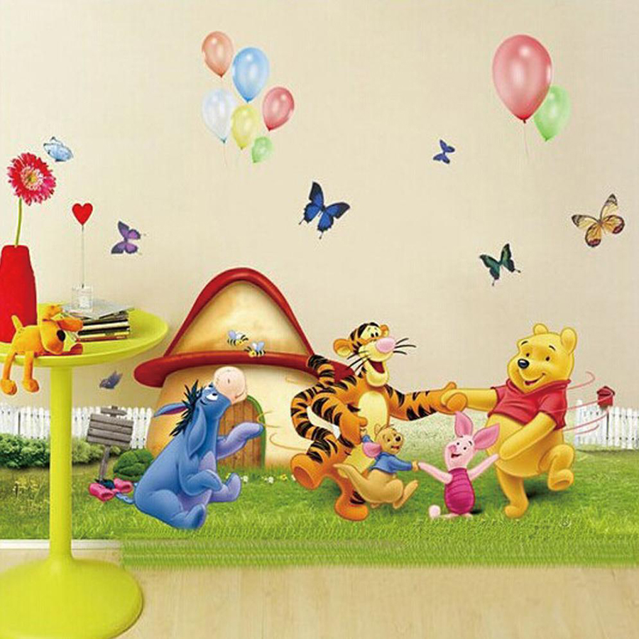 Decal Gấu Vui Cùng Bạn Size Nhỏ Lala Shop DC063 (50 x 94 cm)