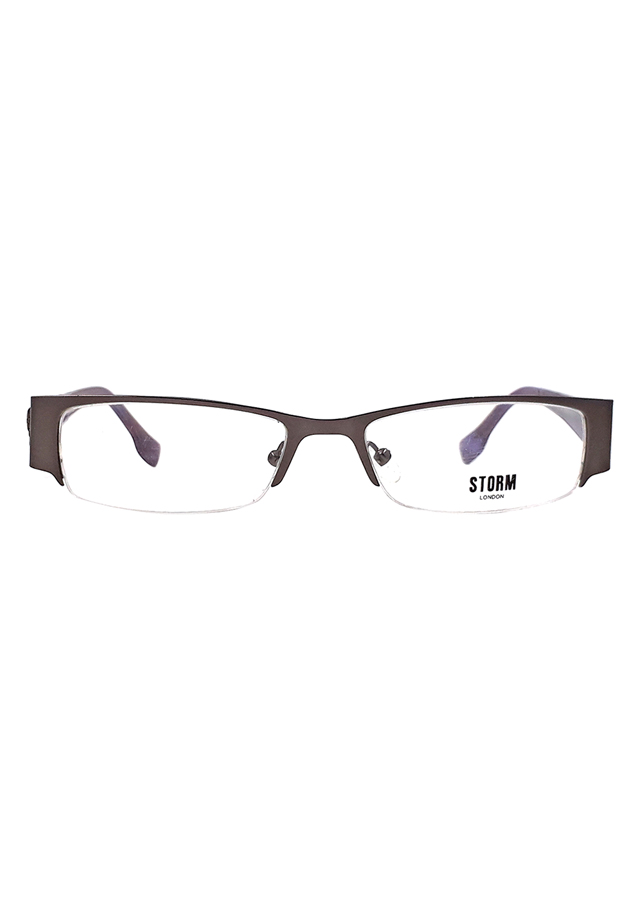 Gọng Kính Unisex Storm ST 0134 20 - Đen Tím Phối Bạc