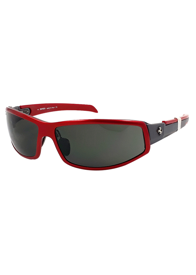 Kính Mát Unisex Ferrari FR 46 66A - Đen Khói + Tặng Bộ Tua Vít Sửa Kính