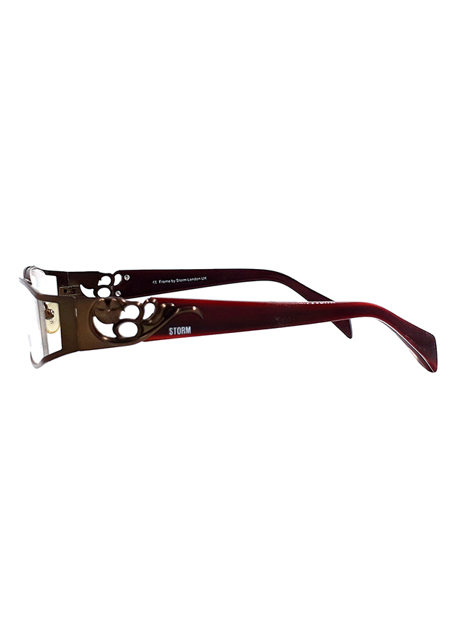 Gọng Kính Unisex Storm ST 0149 10 - Nâu Đỏ Phối Đồng