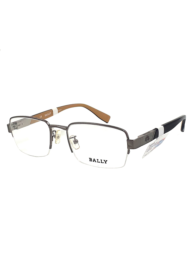 Gọng Kính Unisex Bally BY 3026A 10 (57/21/140) - Đen Phối Bạc