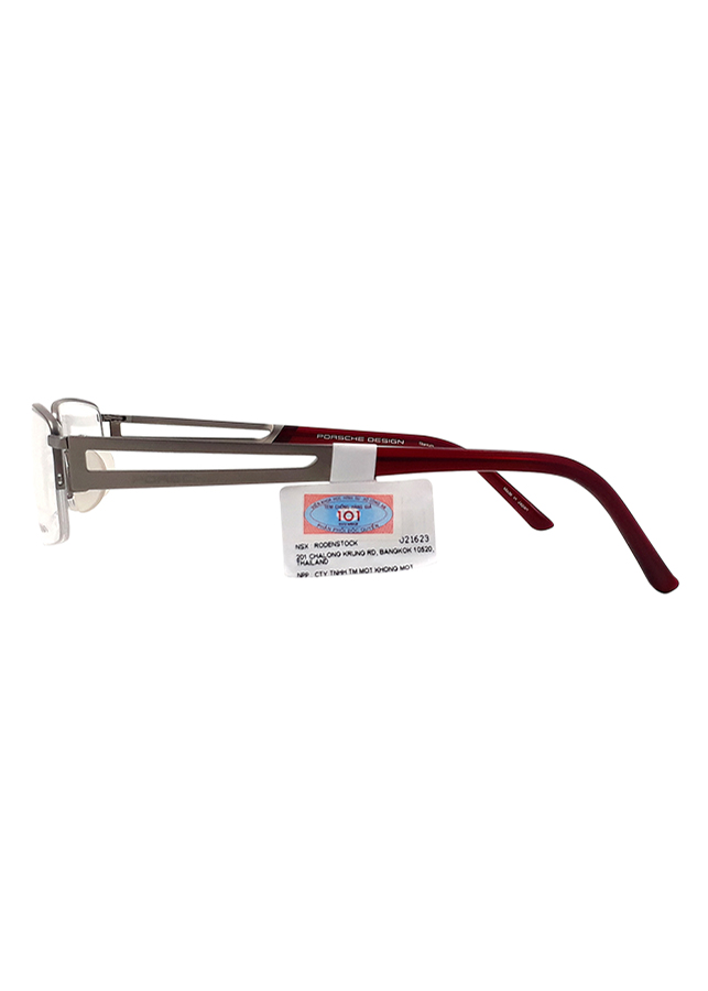 Gọng Kính Unisex Porsche Design P 8703 S1 C - Nâu Đỏ Phối Bạc