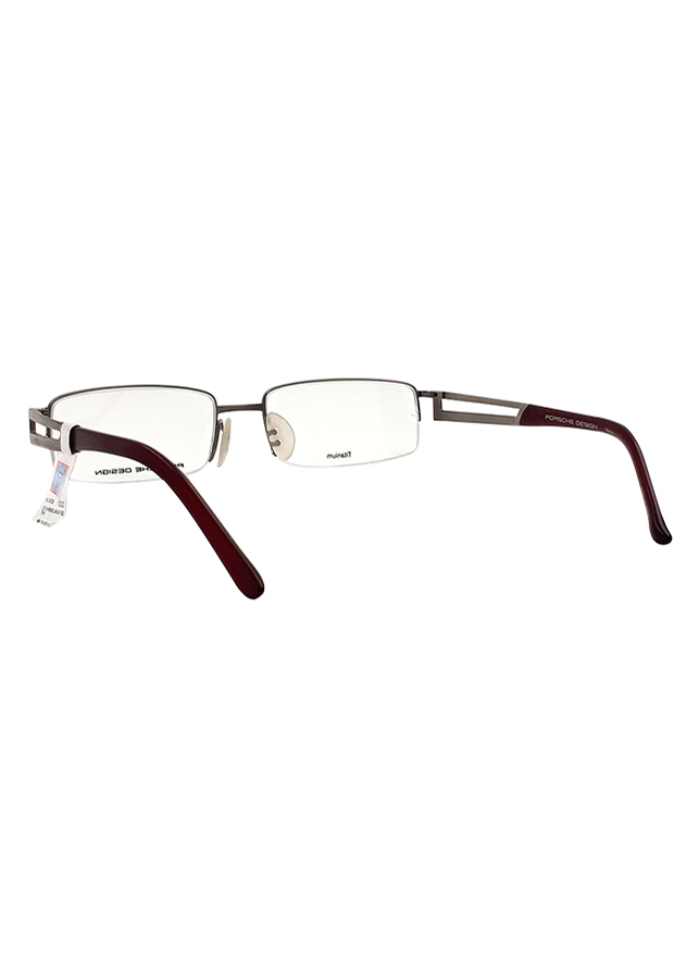 Gọng Kính Unisex Porsche Design P 8703 S1 C (56/18/145) - Nâu Đỏ Phối Bạc