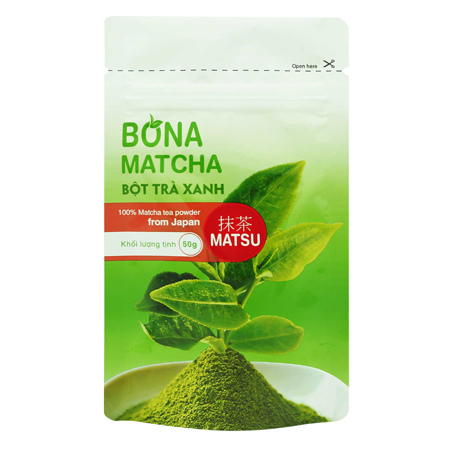 Bộ 5 Bột Trà Xanh Nhật Bản Bona Matcha - MATSU + 5 Trà Xanh Gạo Lứt Matcha Nhật Bản Bona Genmaicha