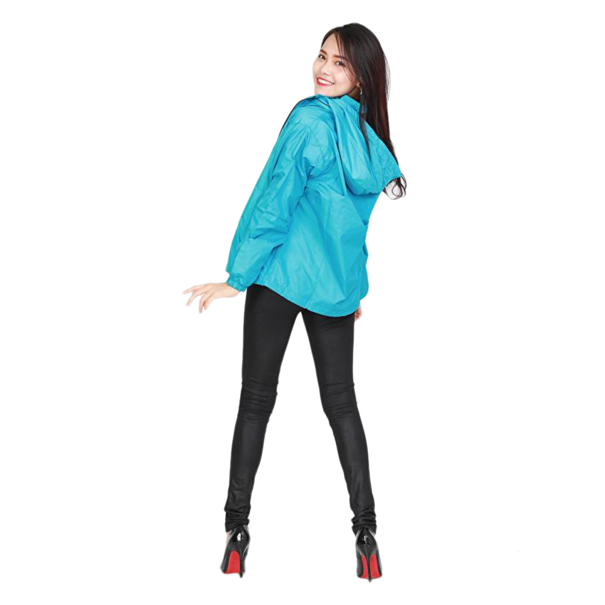 Áo Khoác Dù 2 Lớp Unisex Sportslink (Xanh Bích) - Size