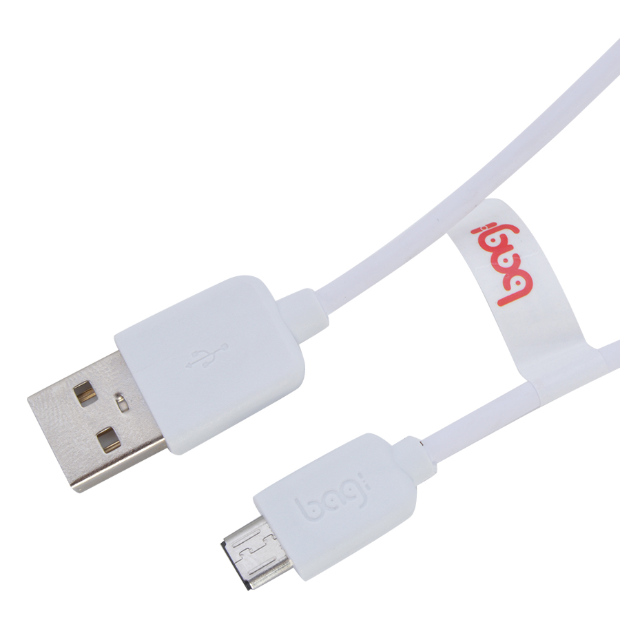 Cáp Sạc Micro USB Bagi MB150 (Trắng) - Hàng Chính Hãng