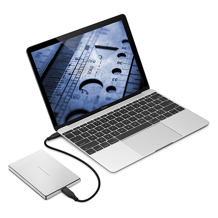 Ổ Cứng LaCie Porsche Design 2.5 P'9227 USB 3.1 2TB (Bạc) - Hàng Chính Hãng