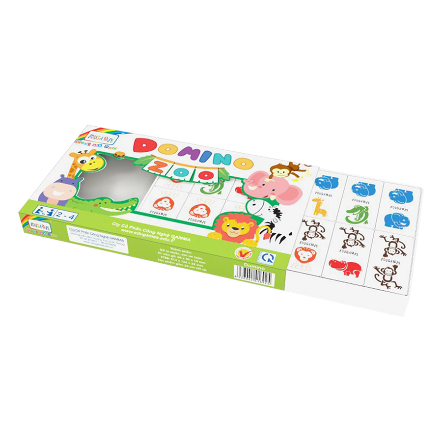 Đồ Chơi Gỗ Domino EDUGAMES Zoo GA614