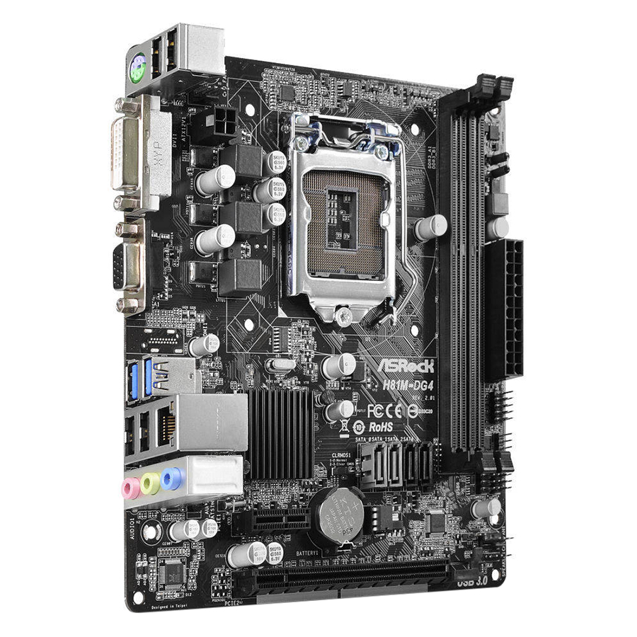 Bo Mạch Chủ Mainboard ASRock H81M-DG4 - Hàng Chính Hãng