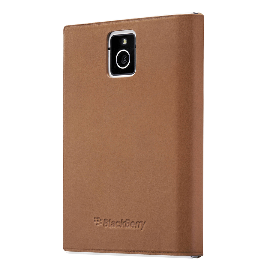 Bao Cầm Tay Gập Leather Flip Case Blackbery Passport - Nâu (Fullbox)