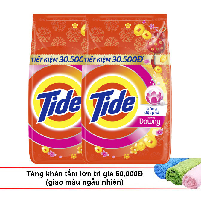 Combo 2 Bột Giặt Tide Hương Downy 5kg