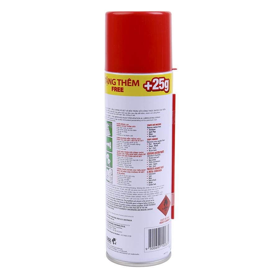 Bình Xịt Chống Gỉ Sét Và Bôi Trơn Selleys RP7175 (175g)