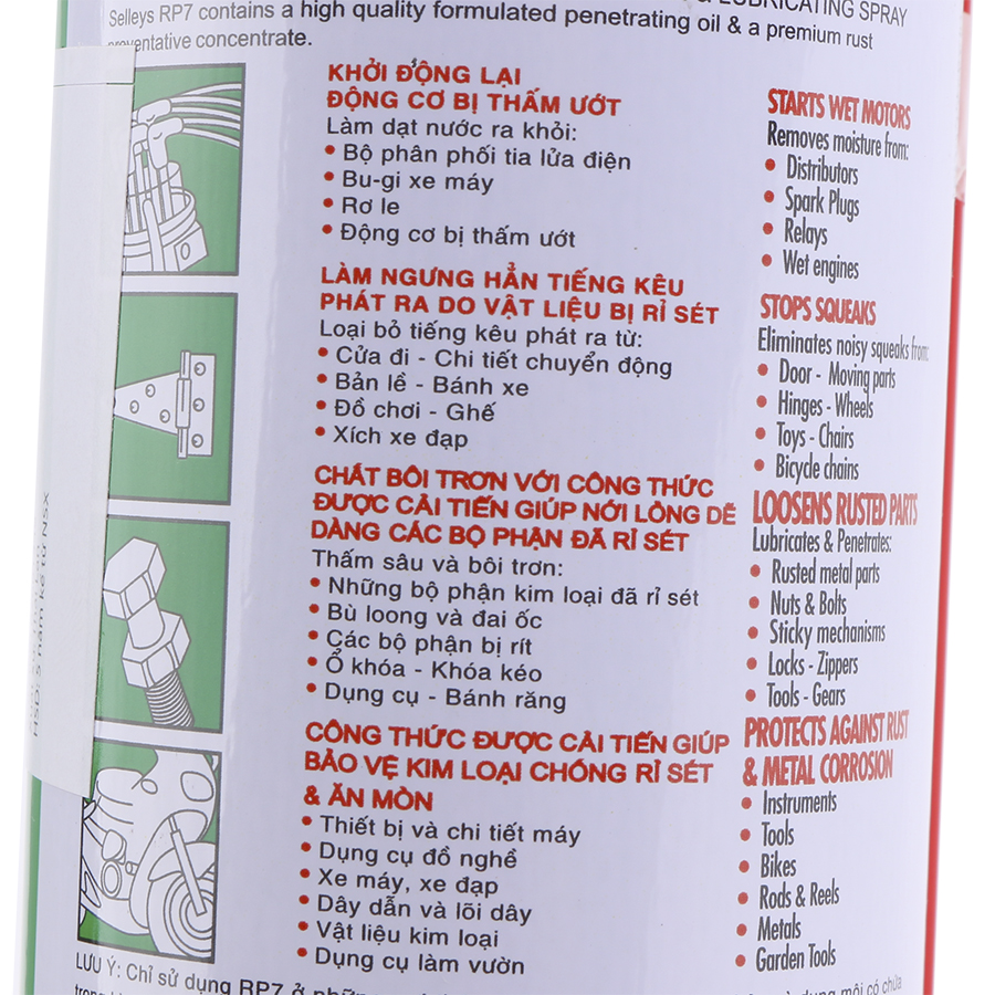 Bình Xịt Chống Gỉ Sét Và Bôi Trơn Selleys RP7175