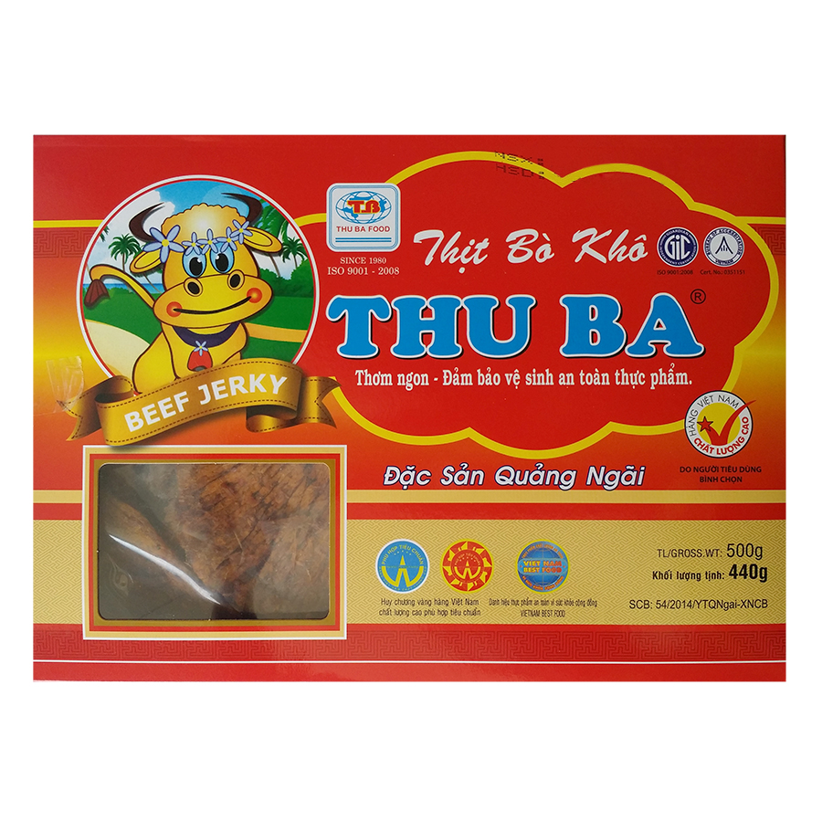 Bò Khô miếng mềm Thu Ba (500g)