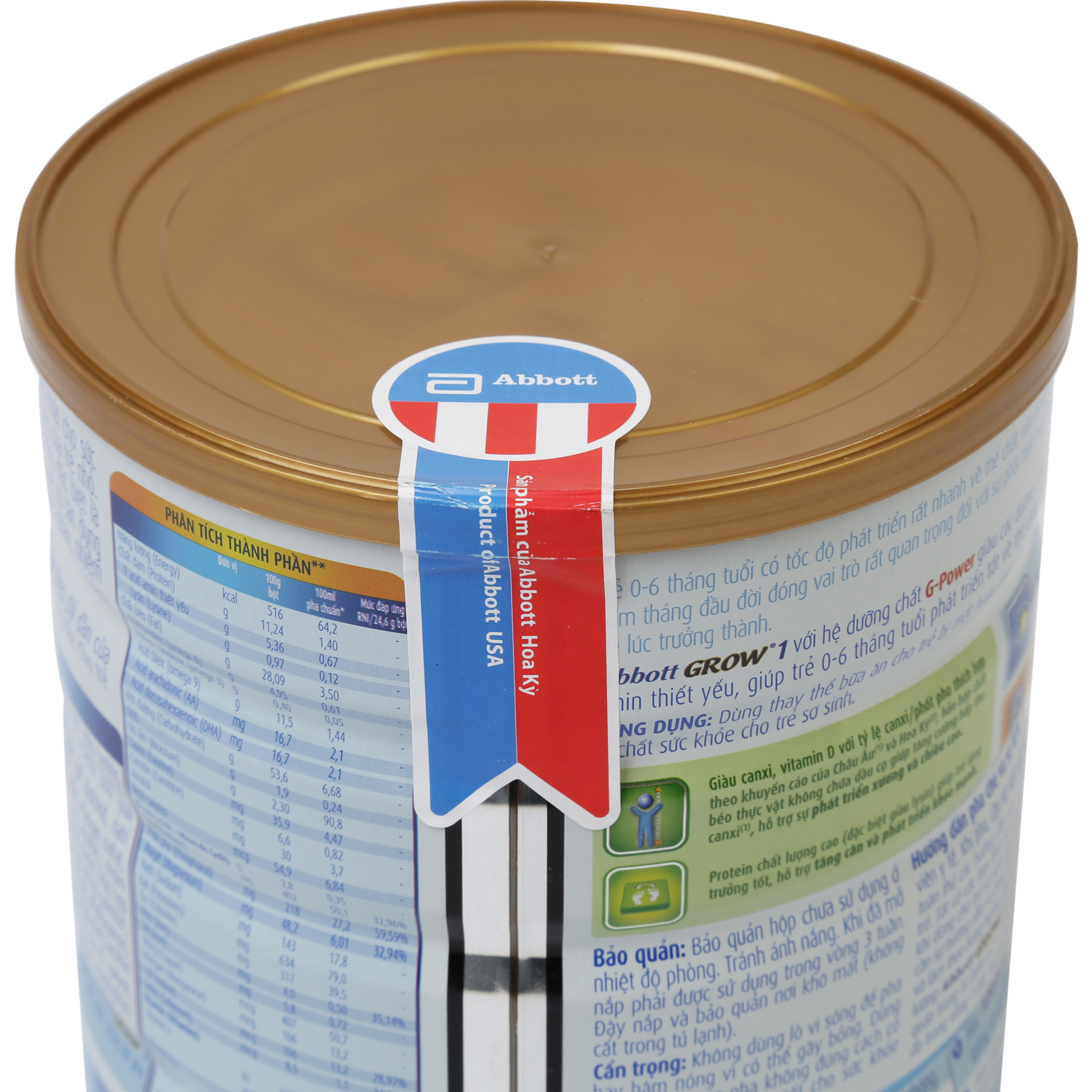 Sữa Bột Abbott Grow 1 dành cho trẻ 0 - 6 tháng tuổi (900g)