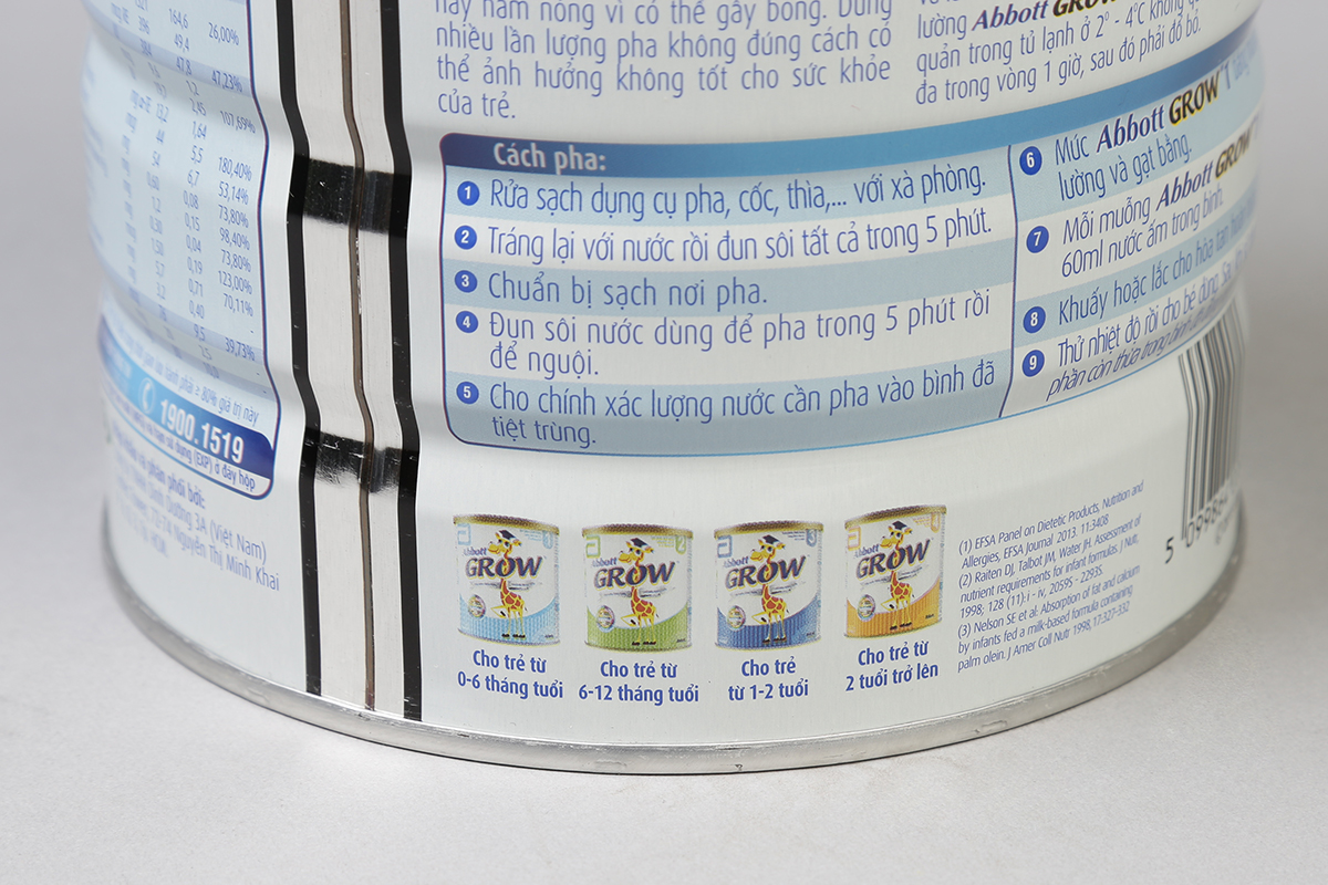 Sữa Bột Abbott Grow 1 dành cho trẻ 0 - 6 tháng tuổi (900g)