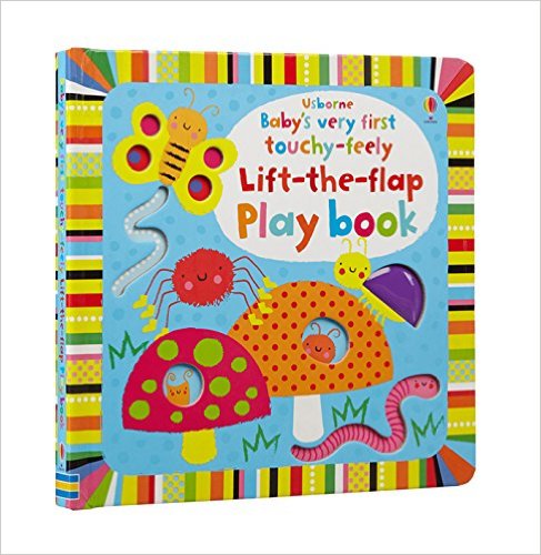 Sách tương tác tiếng Anh - Usborne Baby's very first touchy-feely Lift-the-flap Play book