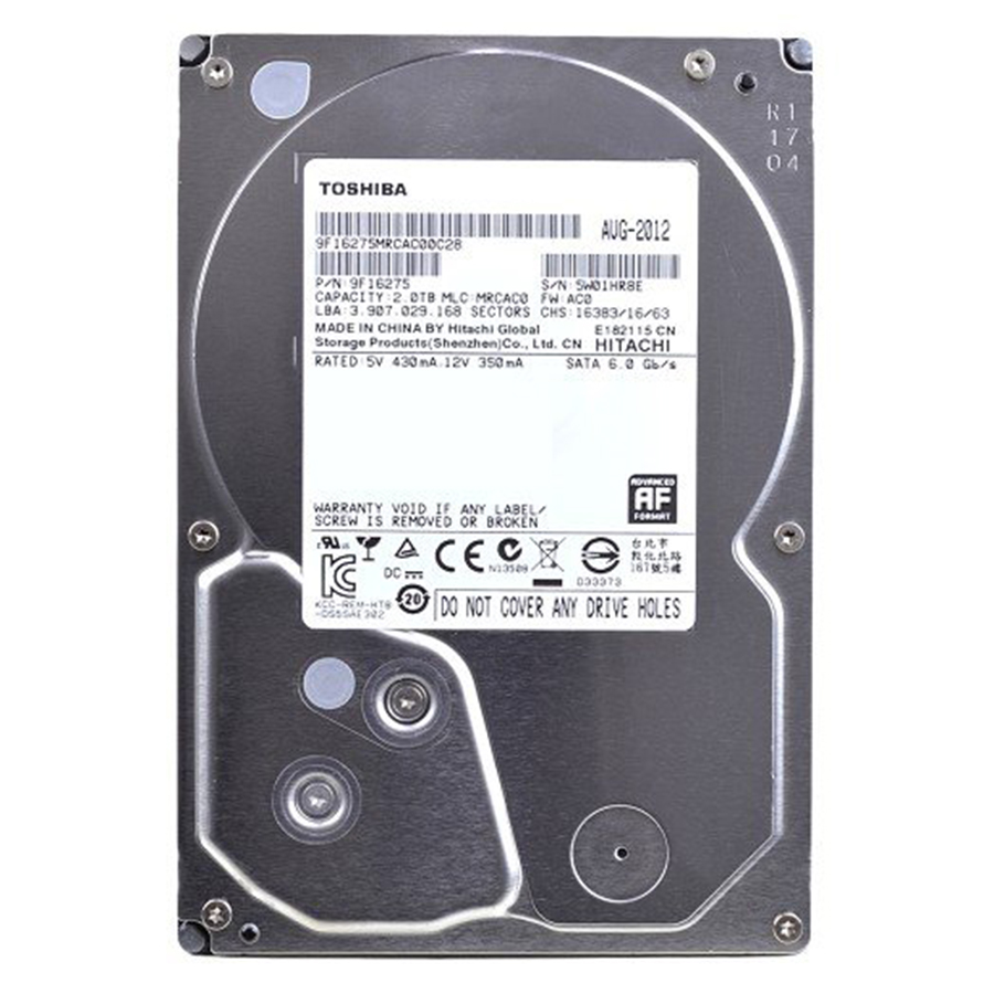 Ổ Cứng HDD Camera Toshiba 5TB/64MB/7200rpm/3.5 - MD03ABA500V - Hàng Chính Hãng