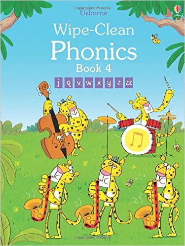 Sách tẩy xóa tiếng Anh - Usborne Wipe-Clean Phonics Book 4