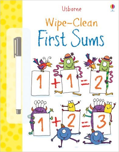 Sách tẩy xóa tiếng Anh - Usborne First Sums