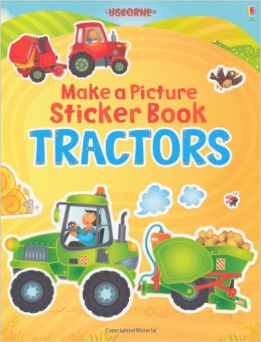 Usborne Make a Picture Sticker Book Tractors